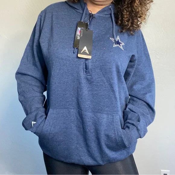 NWT Womens Cowboys Half Zip Pullover - Picture 4 of 9